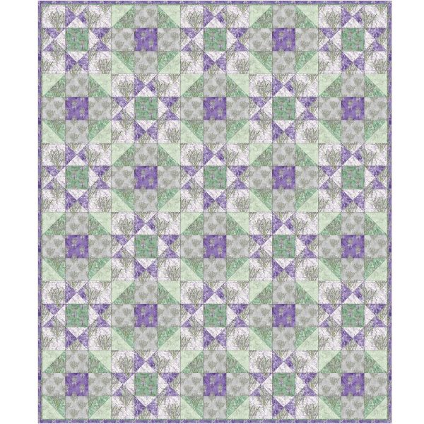 Lovely Lavender Quilt Kit - 61 1 2  x 73 1 2  Discount - Image 2