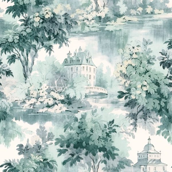 French Country Toile Pattern #5 Fabric Sale