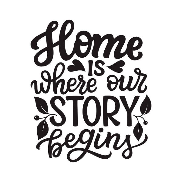 Home Is Where Our Story Begins Fabric Panel For Sale