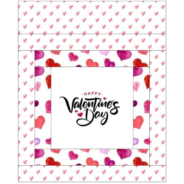 Happy Valentines Day Mini Wall Hanging 9  x 9  Fashion - Image 2
