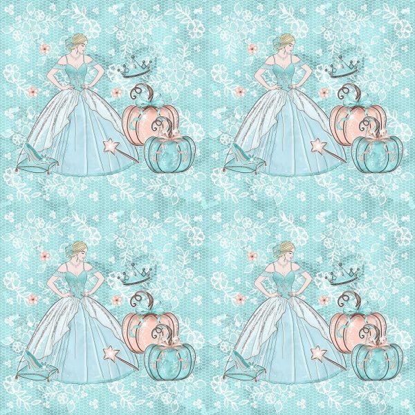 Fairytale Wonderland Pattern #12 Fabric Cheap
