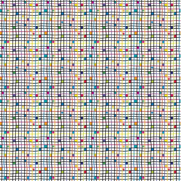 Geometric Abstract Fabric - Multicolor For Sale