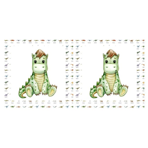 Cute Watercolor Dinosaur Pillow Panels Online Hot Sale - Image 2