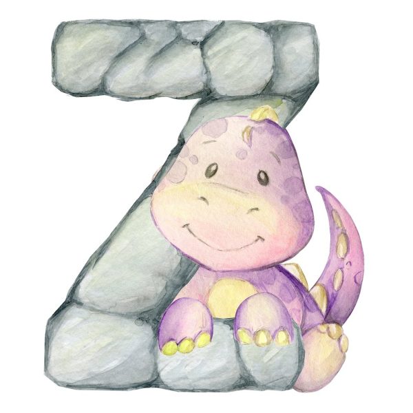 Cute Dinosaur  Z  Fabric Panel Fashion