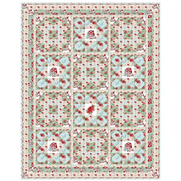 Country Christmas Collection Lap Quilt 54  x 68 1 2  Discount