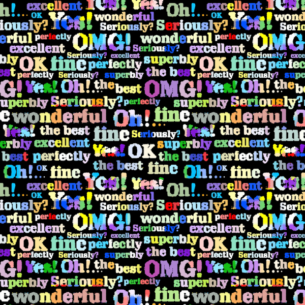 Newspaper Lines Fabric - Black Discount