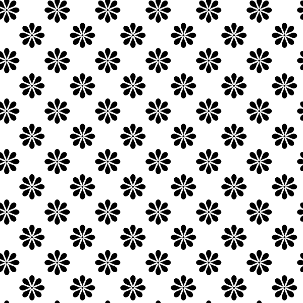 Monochrome Floral #1 Fabric For Discount
