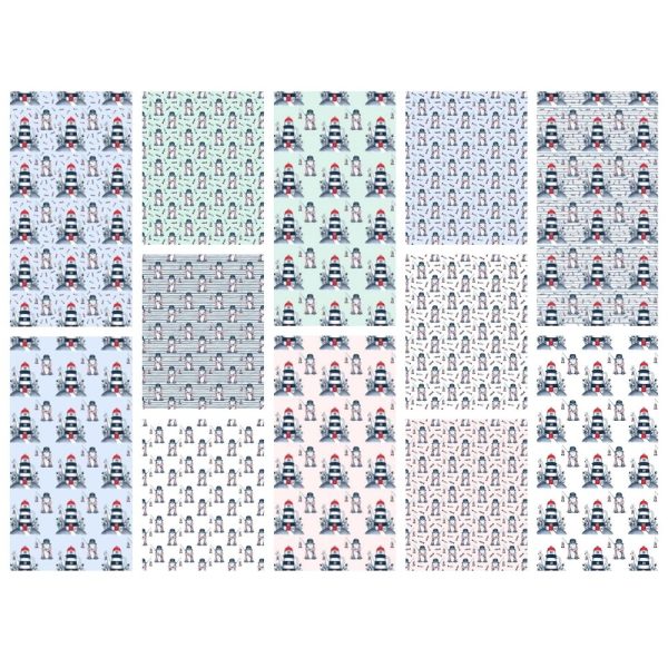 Gnomes At Sea Fat Quarter Bundle - 12 Pieces Discount