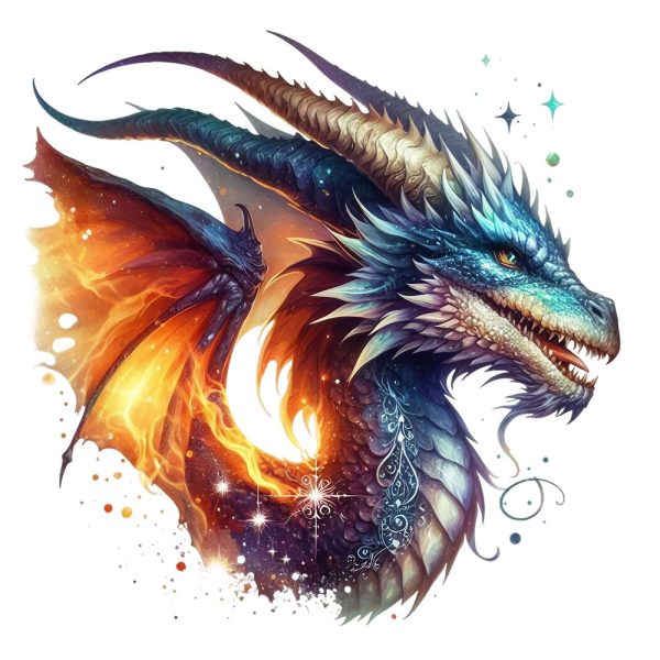 The Dragon Lair Dragon #38 Fabric Panel For Discount