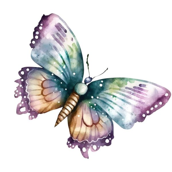 Elegant Butterfly Scene #5 Fabric Panel Online Sale