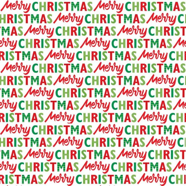 Merry Christmas Font Fabric Hot on Sale