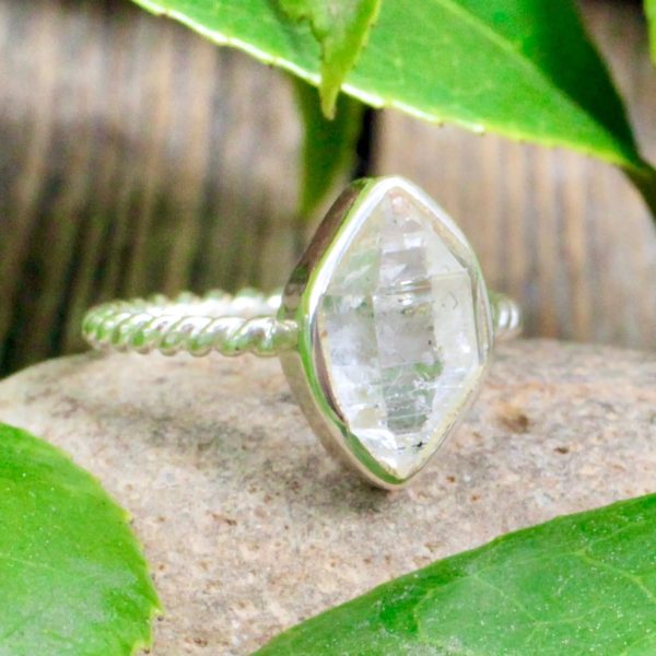 Herkimer Diamond Ring - Sterling Silver Cheap