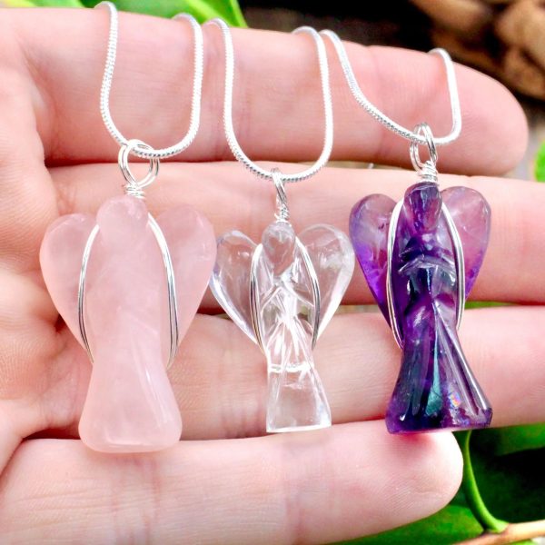 Angel Gemstone Necklace For Cheap - Image 2